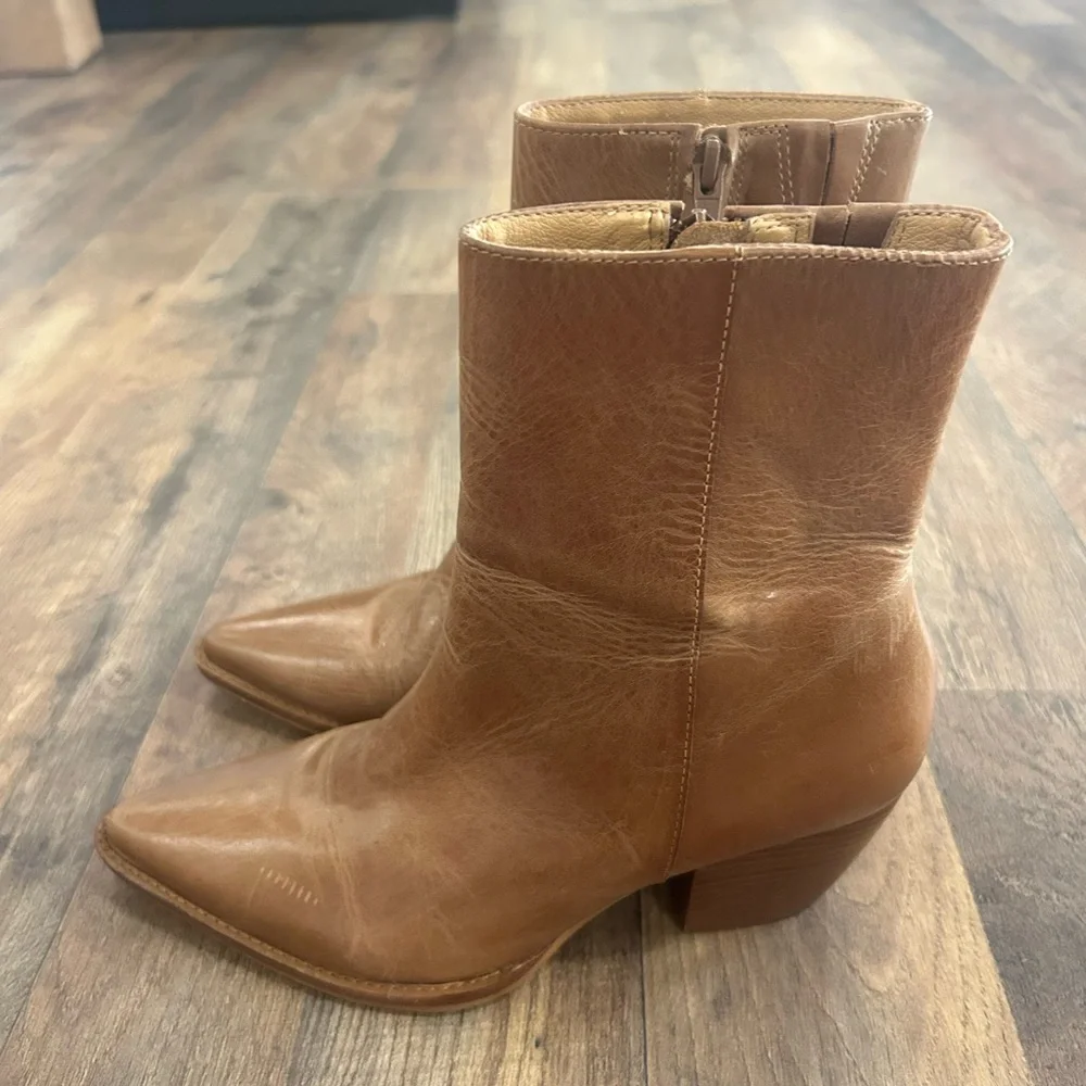 Matisse Women’s Caty Ankle Boot Leather Vintage Tan Color Size 6